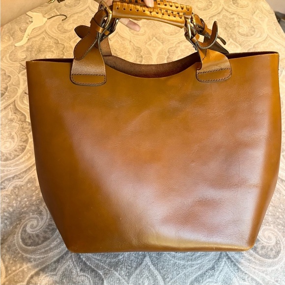Final 🔥 ZARA Braided Buffalo Leather Shopper Bag - Picture 4 of 5
